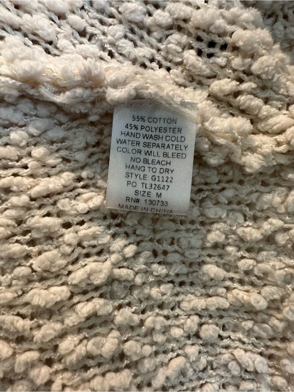 Umgee Cream Bouclé Open-Front Cardigan - Picture 5 of 10